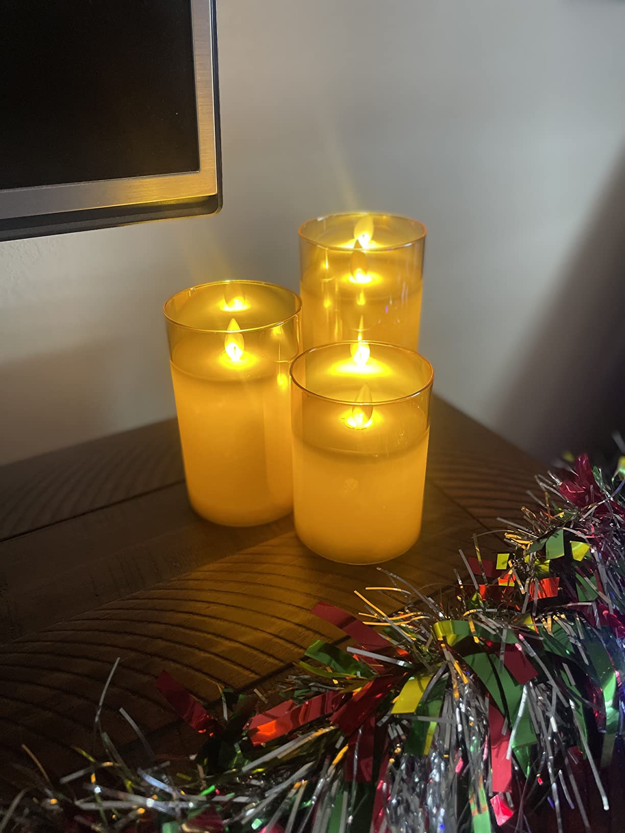 Led Flameless Candles for Home Decor, Battery Operated Flickering Moving Wick Effect Candle Set w... | Amazon (US)