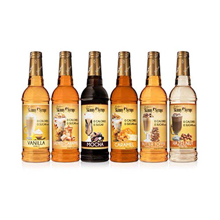 Jordan's Skinny Syrups, Classic Syrup Sampler, Vanilla, Caramel, Mocha, Hazelnut, Salted Caramel,... | Walmart (US)
