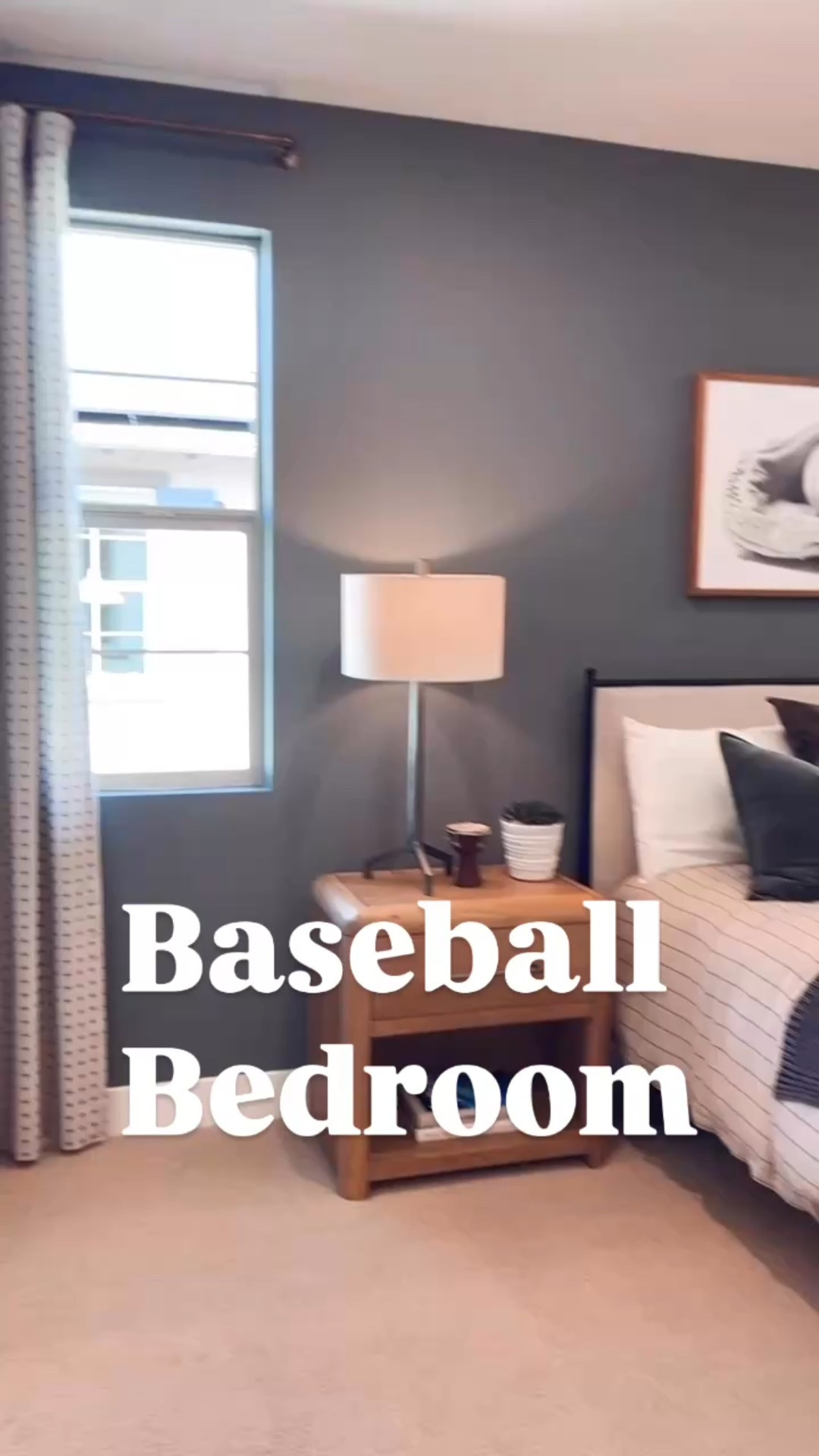Baseball bedroom decor ideas! ⚾️

Bedroom refresh 🙌🏻 

Using the Emery bed, a woven pendant light, baseball art, and layered bedding. 

Small nightstands with sturdy metal table lamps anchor the sides of the bed. 

Upholstered bed with black metal frame. Perfect for a guest room, kids room or master bedroom. 

Use code: MENDEZMANOR for 24% off curtains, blinds and shades from Two Pages! 

#LTKHome #LTKSaleAlert


#LTKKids #LTKHome