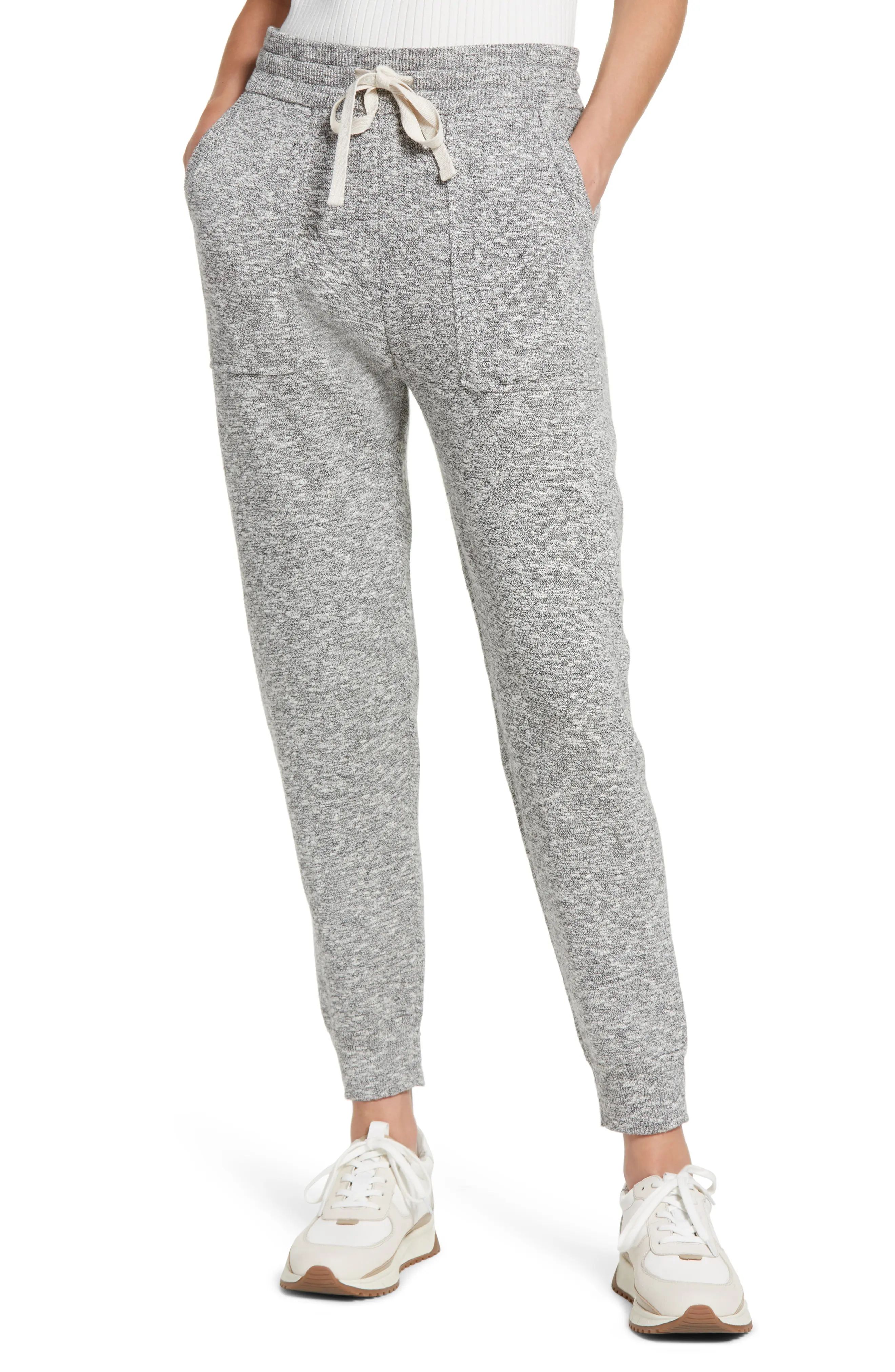 Madewell Telluride Jogger Sweater Pants, Size Xx-Large in Marled Storm at Nordstrom | Nordstrom