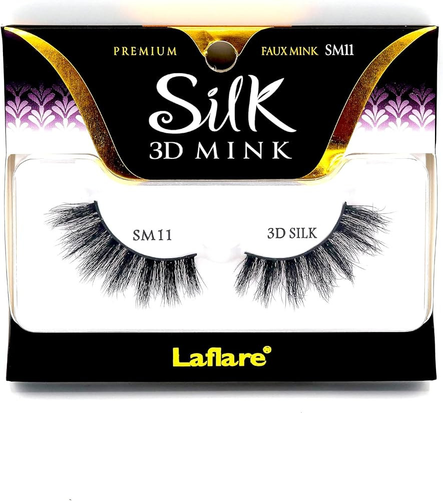 Laflare 3D SILK MINK Premium Faux Mink Eyelashes, Cat Eyes, Wispy, Fluffy, Soft as Mink, Multi-la... | Amazon (US)