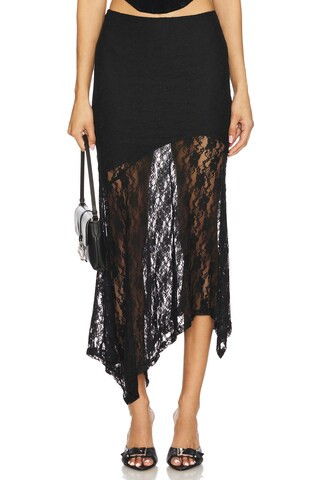Ronah Maxi Skirt in Black | Revolve Clothing (Global)