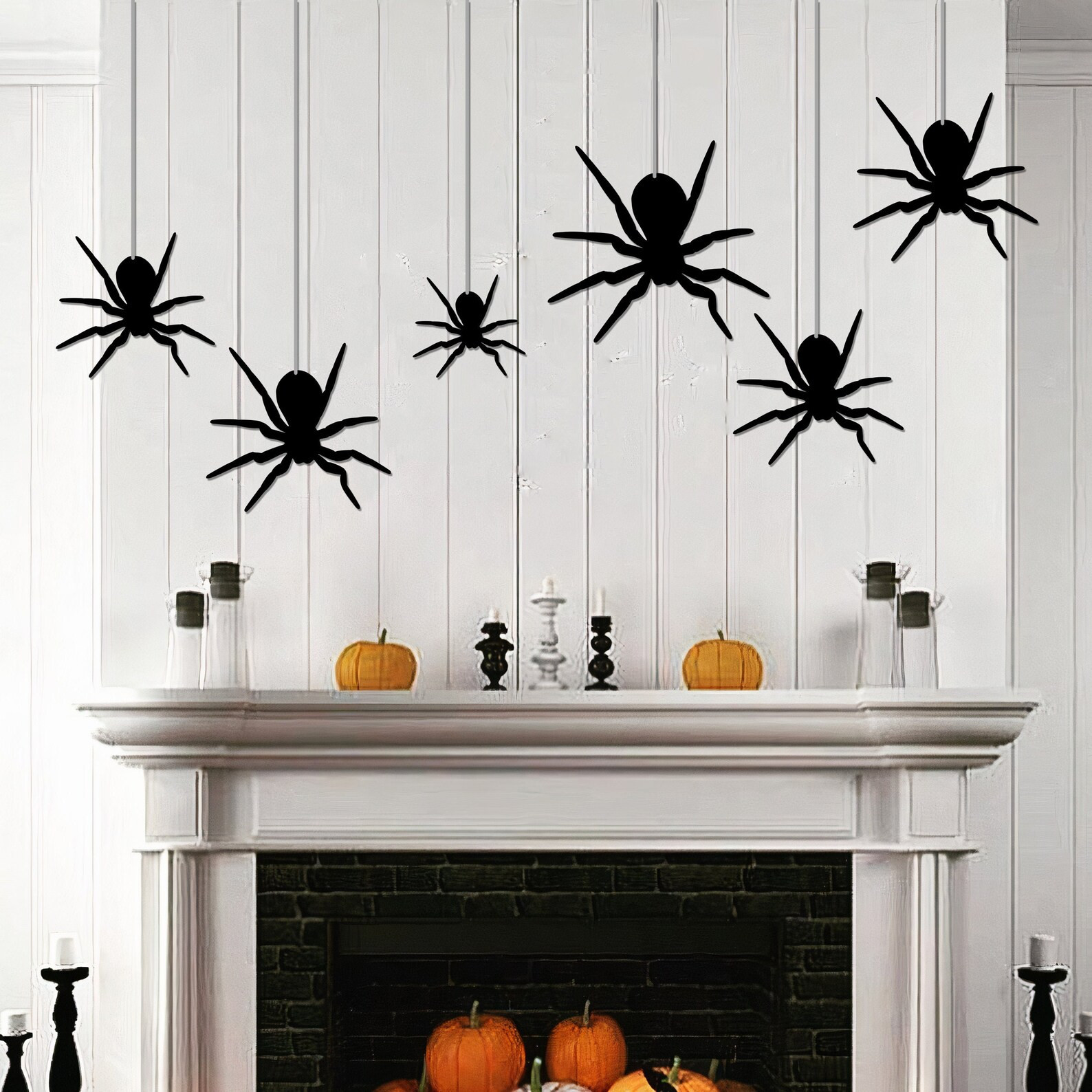 SET 5 Hanging Scary SpidersMetal Halloween Yard Art Spider | Etsy | Etsy (US)