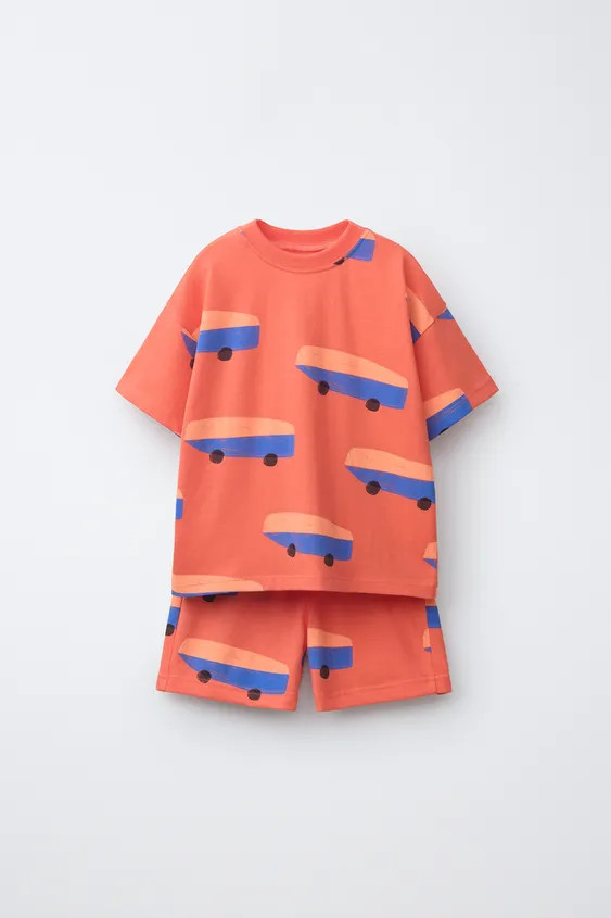 T-SHIRT AND SHORTS SET | Zara US