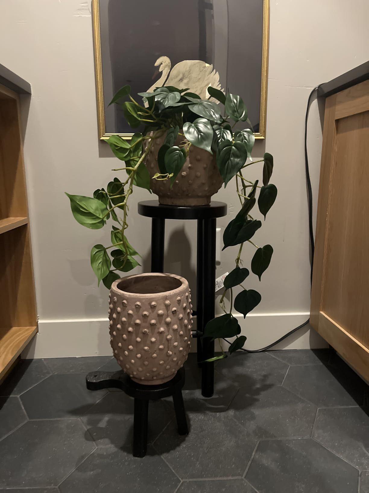 Creative Co-Op Small Wood Pedestal with Handle | Amazon (US)