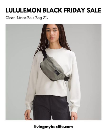 lululemon Black Friday sale! Clean Lines Belt Bag in two colors. 

Holiday outfit, gift guide, crossbody bag, gift for her, sale lululemon

#LTKfindsunder50 #LTKitbag #LTKCyberWeek
