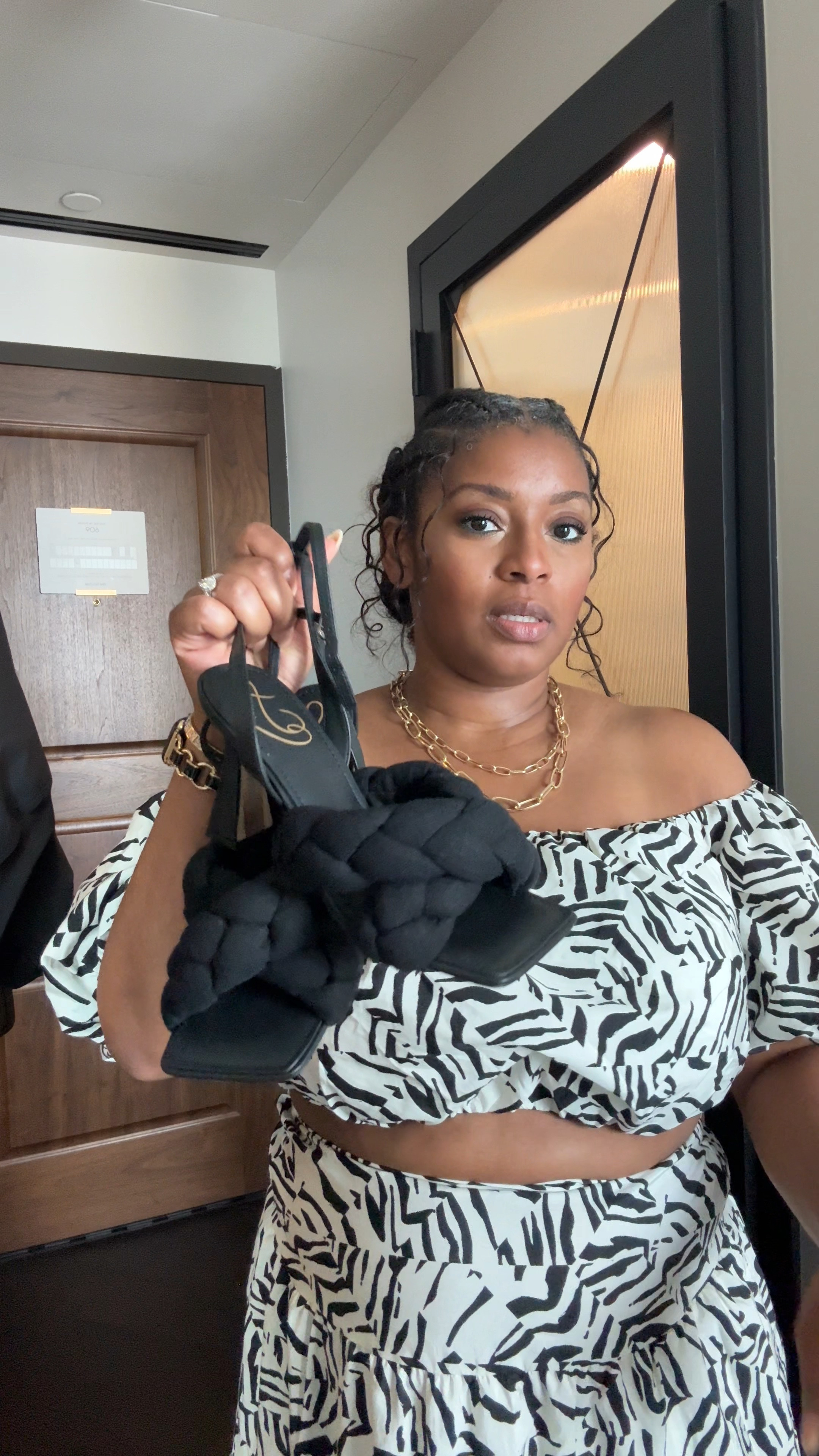 Sam Edelman Braided strap sandal. Super comfy + low heel height. Wore them for the first time, for hours, lots of standing and had no issues. 

#LTKShoeCrush #LTKFindsUnder50