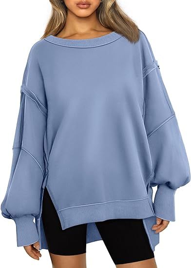 Trendy Queen Womens Oversized Crewneck Sweatshirts Hoodies Fall Outfits Fashion Teen Girls Y2k Wi... | Amazon (US)