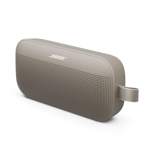 Bose SoundLink Flex Bluetooth Speaker (2nd Gen) - Portable Outdoor Speaker with Hi-Fi Audio, Waterproof and Dustproof, USB-C, Up to 12 Hours Battery Life, Sandstone | Amazon (US)