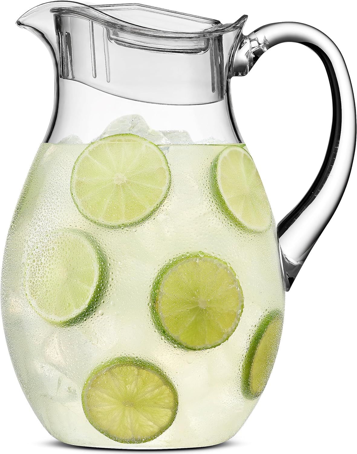 MosJos Acrylic Pitcher (72 oz), Clear Plastic, Water Pitcher with Lid, Shatterproof, BPA-Free Cle... | Amazon (US)