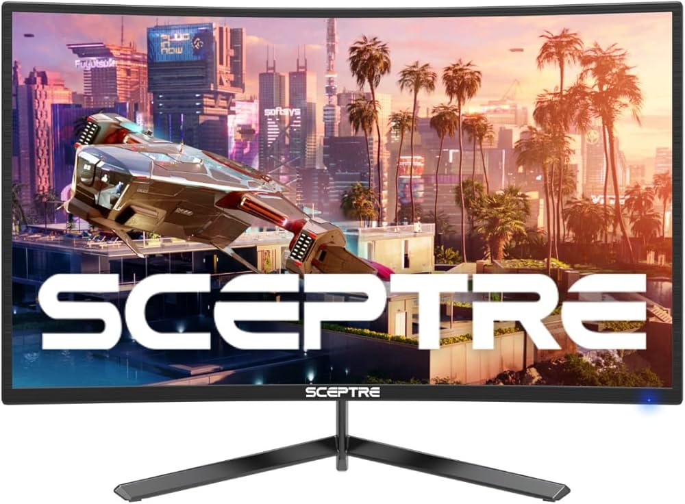 Sceptre 24-inch Curved Gaming Monitor 1080p up to 165Hz DisplayPort HDMI 99% sRGB, AMD FreeSync B... | Amazon (US)