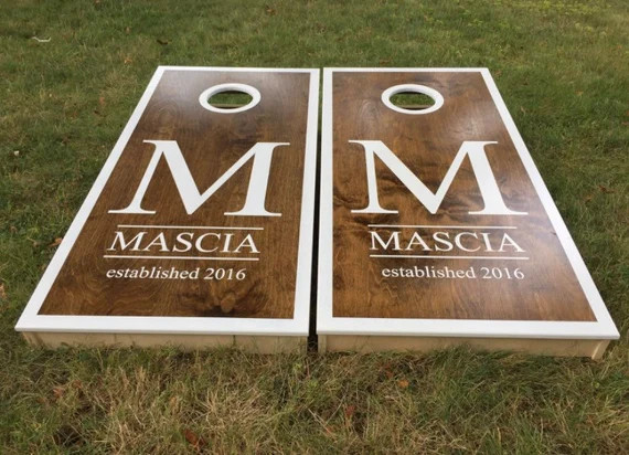 Wedding Package, Custom Cornhole Board, Outdoor Wedding, Anniversary Gift, Monogrammed Cornhole, ... | Etsy (US)