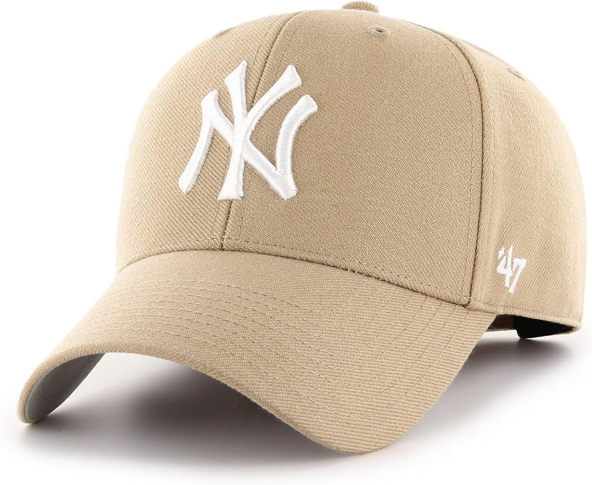 '47 New York Yankees MVP Hat Baseball Cap - Khaki, One Size | Amazon (US)