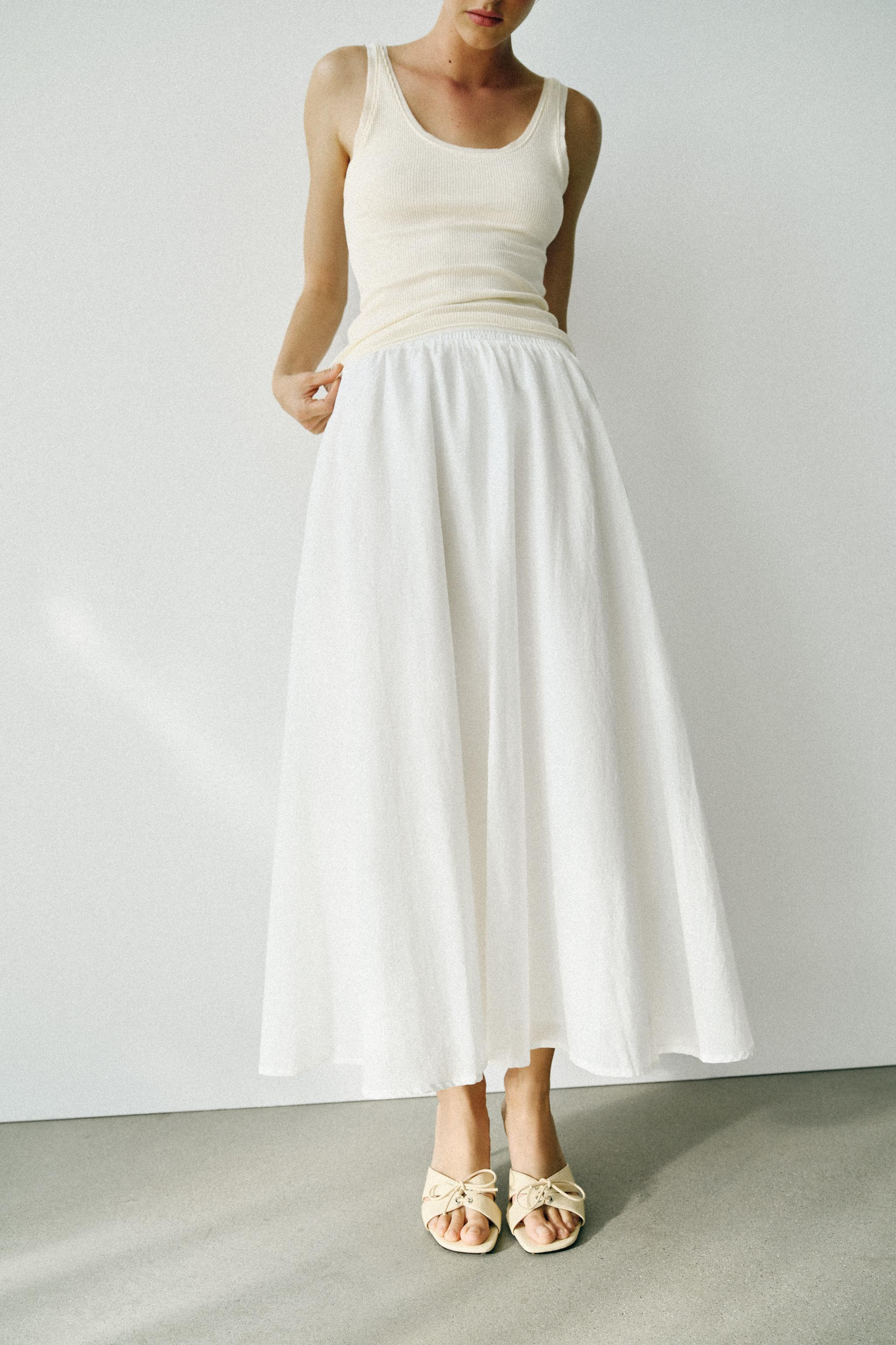LAYERED MIDI SKIRT | Zara US