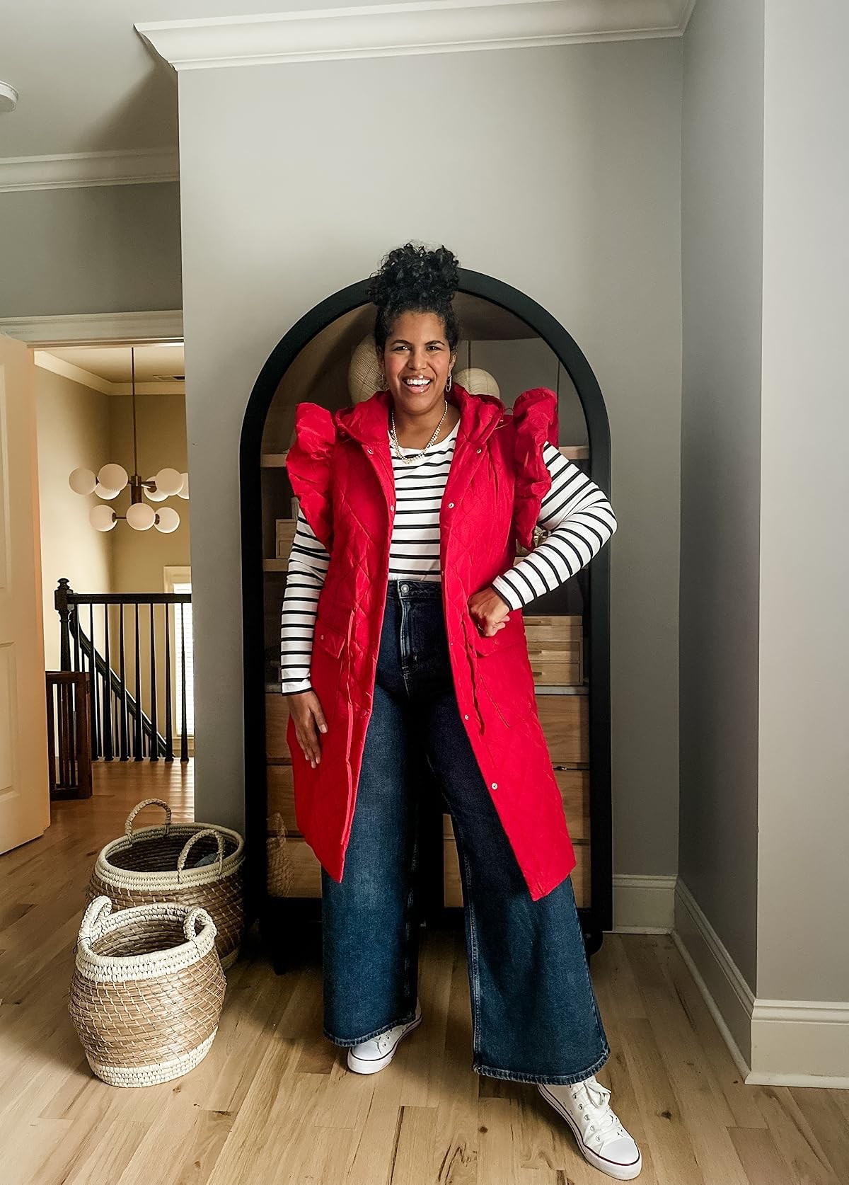 Found the perfect jacket for fall! Cozy and stylish at the same time. Wearing size 2x in the puffer vest, xxl in the t-shirt and size 20 in the jeans. #fallfashion #ootd

#LTKSeasonal #LTKHoliday #LTKStyleTip