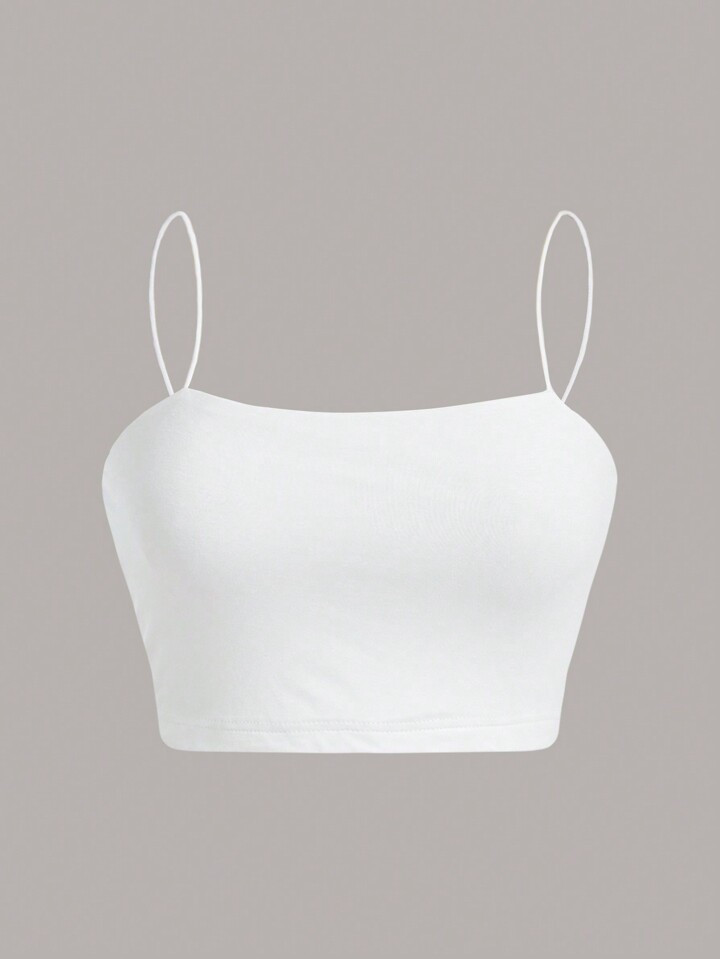 SHEIN Qutie Women's Short & Sexy Fitted Cami Tank Top, Suitable For Summer | SHEIN