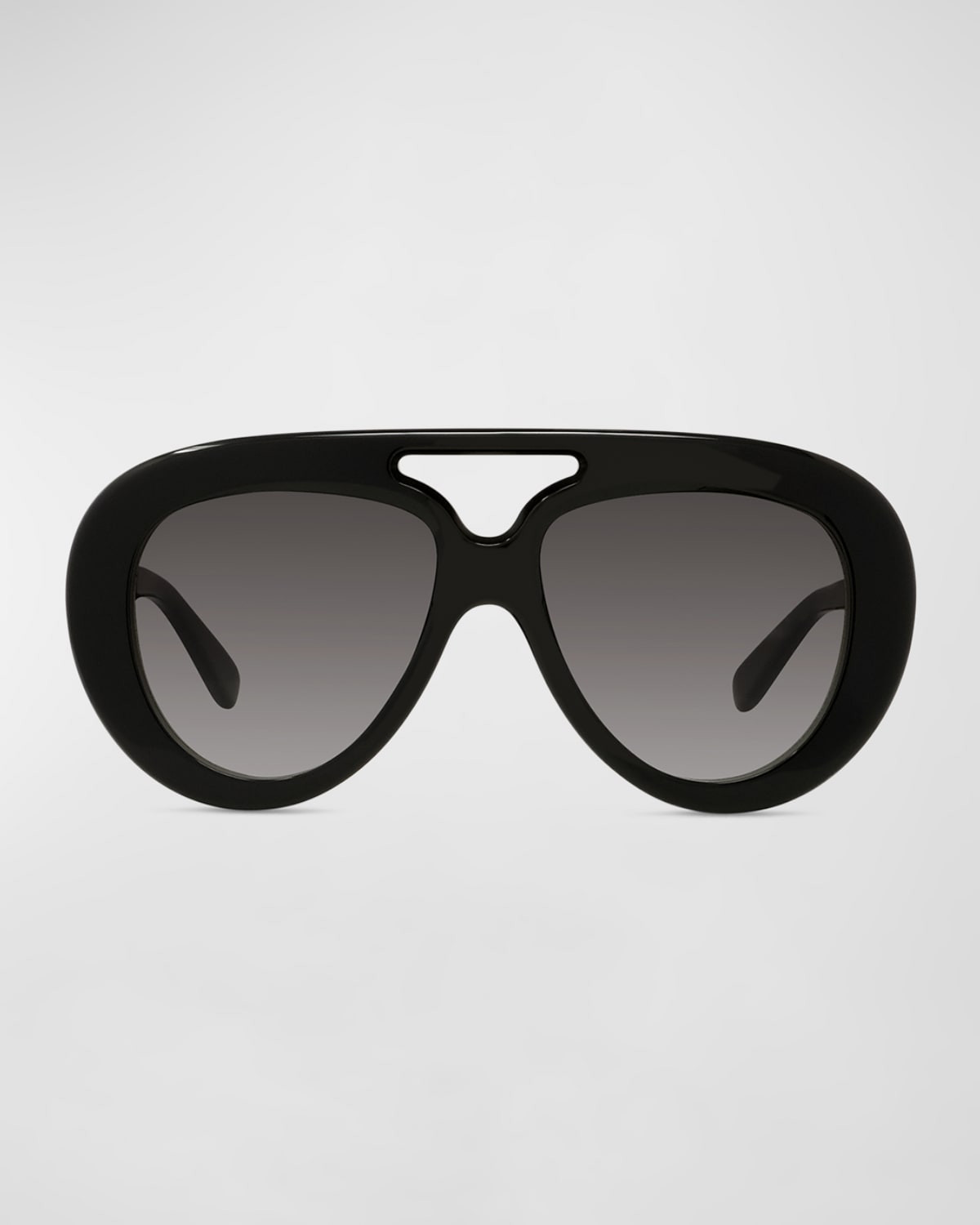Men's Curvy Pilot Acetate Sunglasses | Neiman Marcus