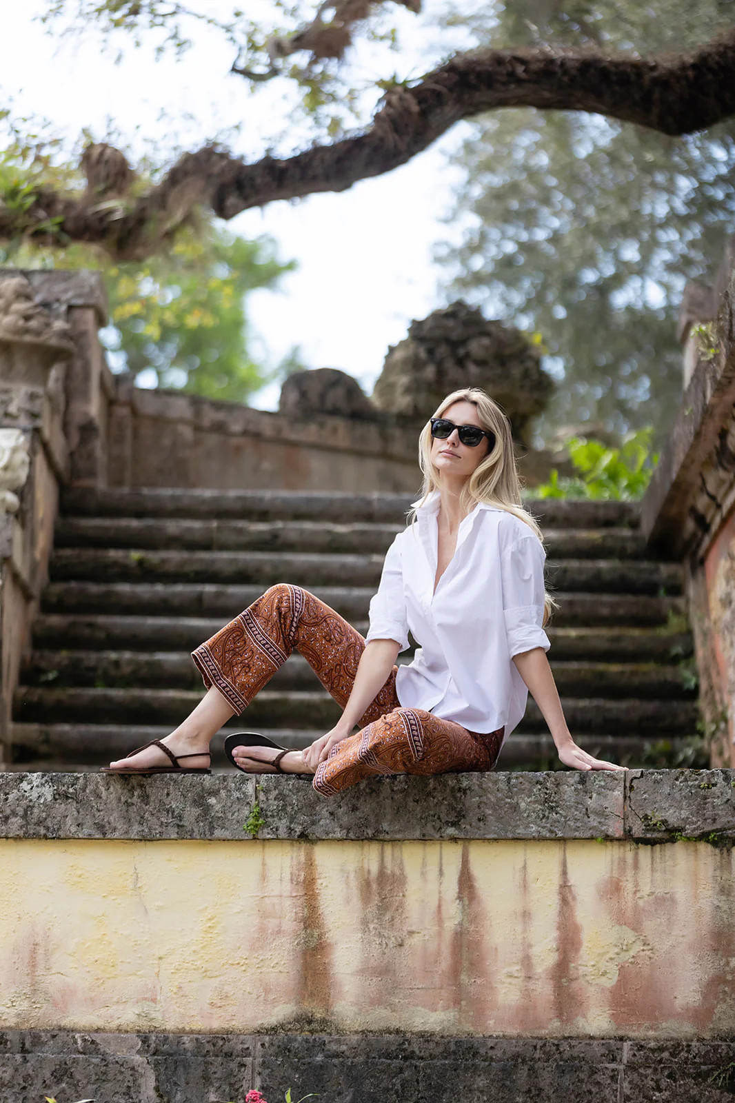 Bell Pant Twill - Coco Chamonix Fleur | Julia Amory