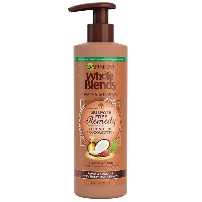 Garnier Whole Blends Sulfate Free Remedy Coconut Oil Shampoo for Very Frizzy Hair - 12 fl oz | Target