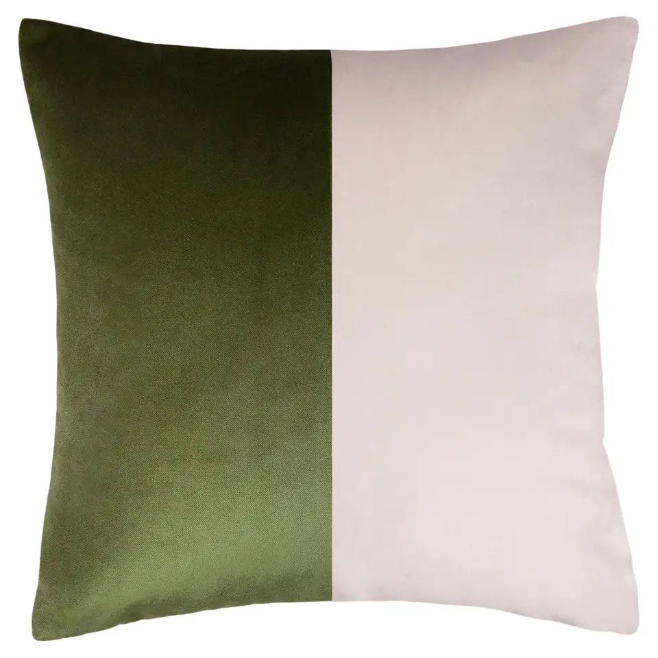 Double Optical Green Cushion | 1stDibs