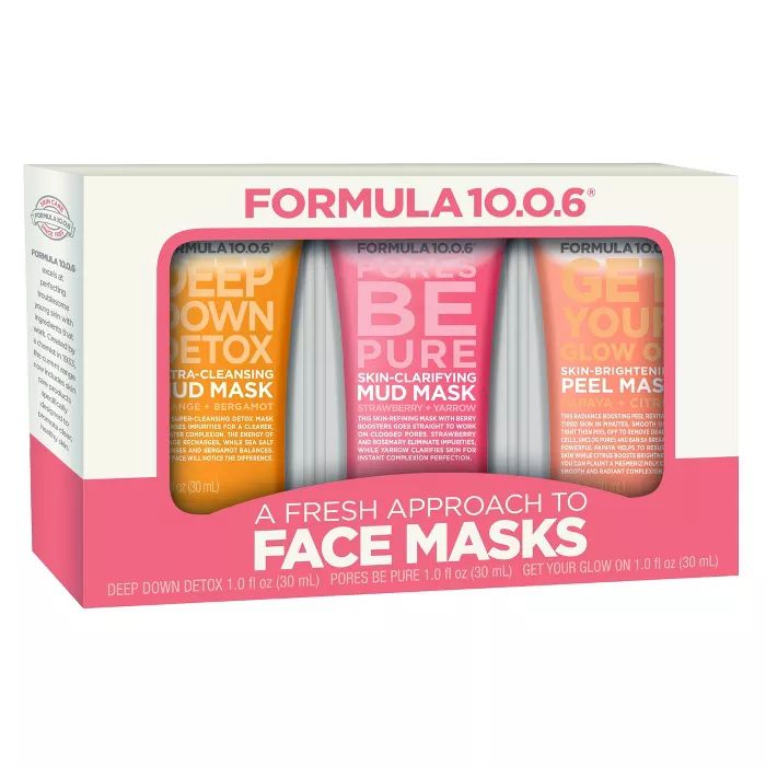 Formula 10.0.6 90 Multi Mask Skincare Set - 3pc | Target