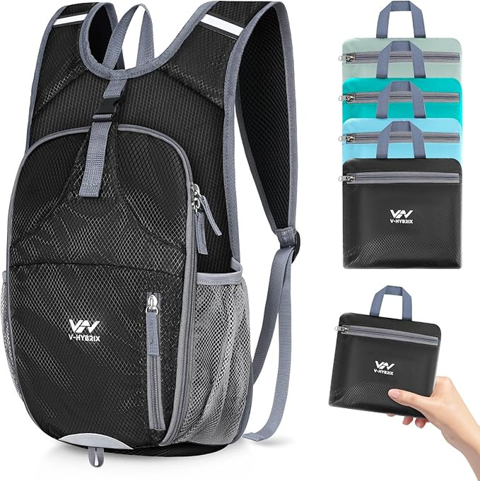 15L Foldable Hiking Backpack,Lightweight Packable Waterproof Machine Washable Daypack with Chest ... | Amazon (US)