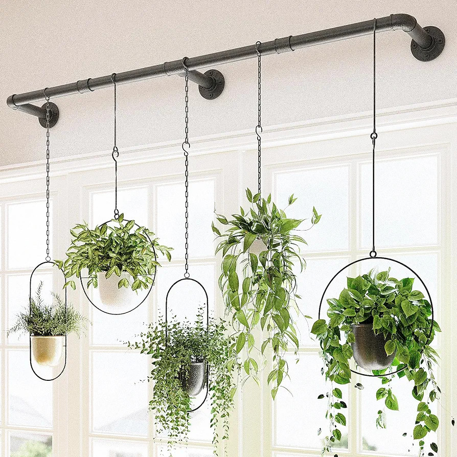 Bamworld Window Plant Hanger Indoor 63in Hanging Planters for Indoor Plants Hanging Plants Holder... | Amazon (US)