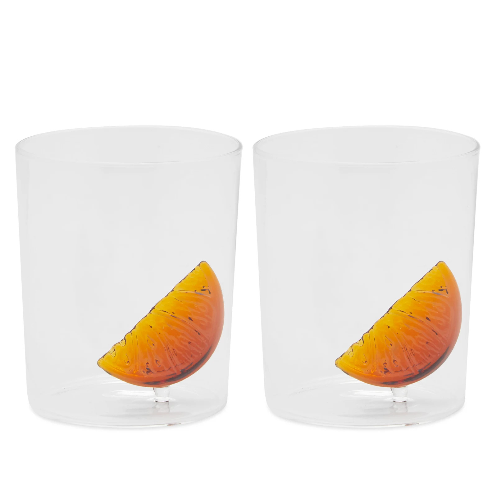 Maison Balzac Apertif Glasses - Set of 2 in Yellow | END. Clothing