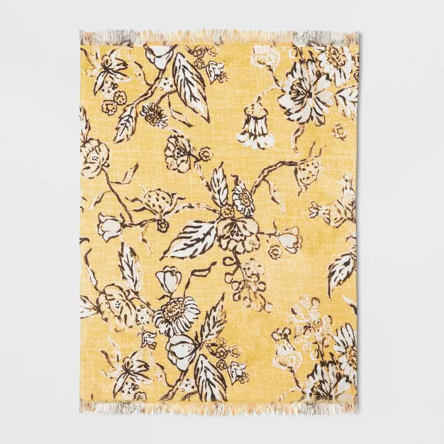 Cotton Flower Printed Fused Placemat - Threshold™ | Target