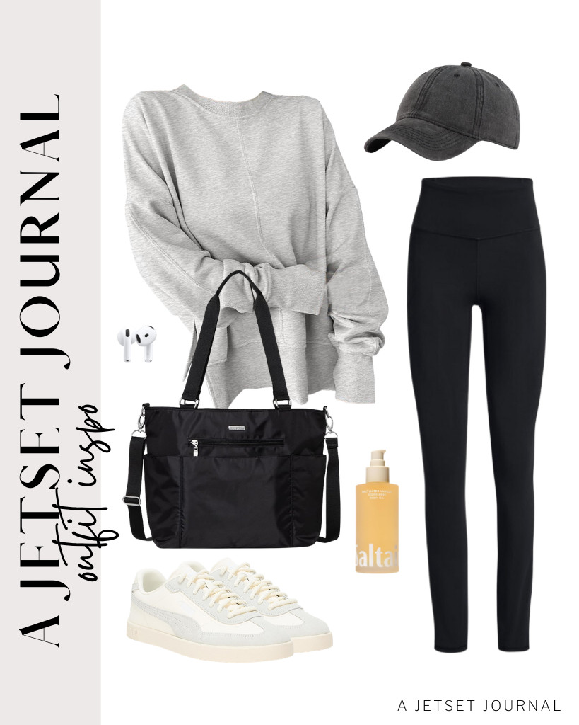 I recently discovered Saltair Body Oil, and I absolutely love it! If you're planning to take a walk in the park, I recommend pairing an ANRABESS oversized sweatshirt with buttery soft leggings. Just grab a black baseball cap, slip on your Puma sneakers, and you're all set to go! 

 