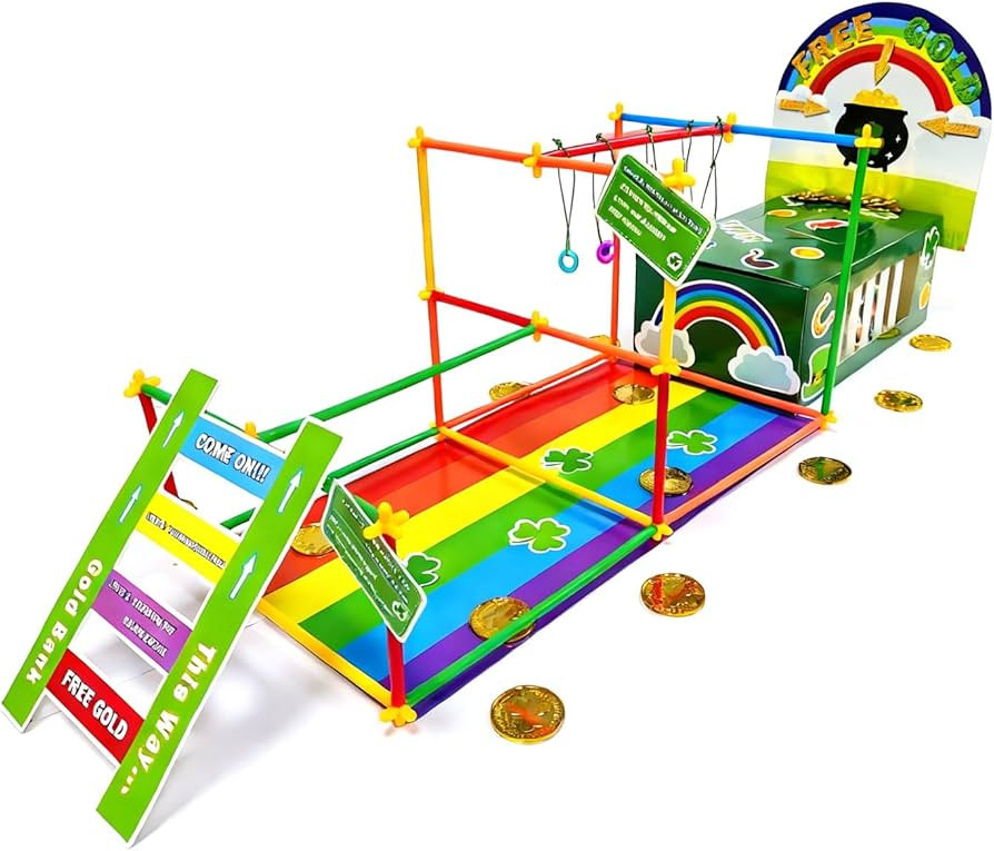 DQFAQYY St Patricks Day Decorations DIY to Catch a Leprechaun Trap Craft Kit for St Patricks Day ... | Amazon (US)