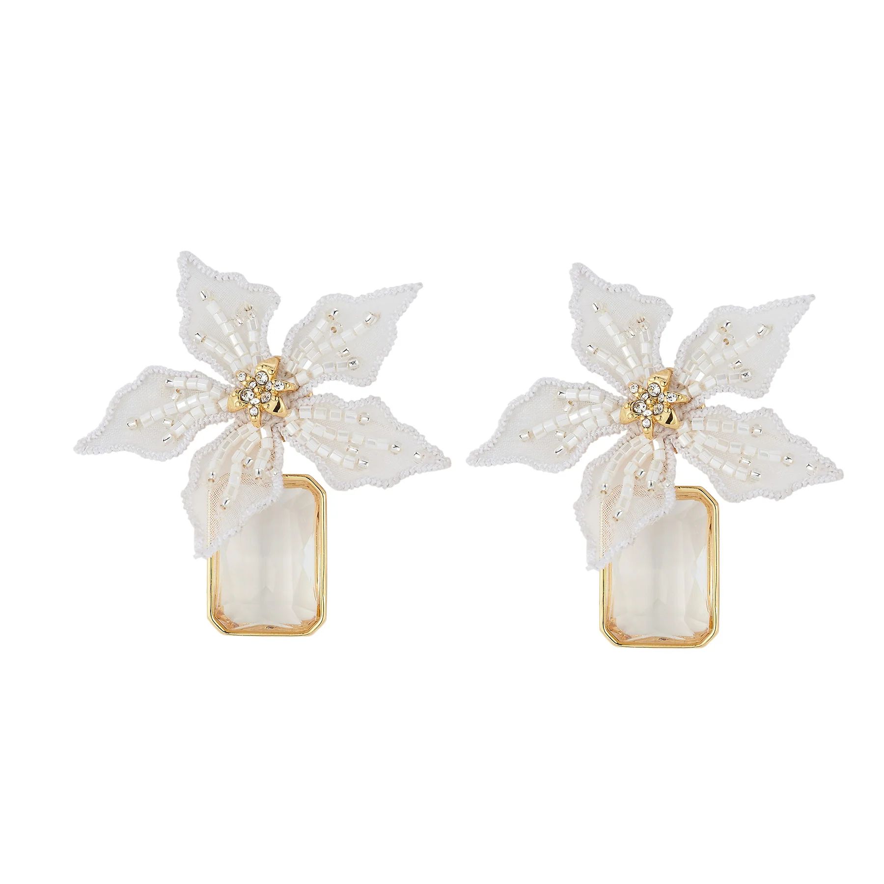 Lucia Earrings White | Mignonne Gavigan