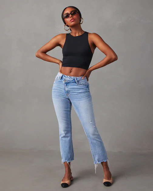 Kiki Knit Crop Top - Black | VICI