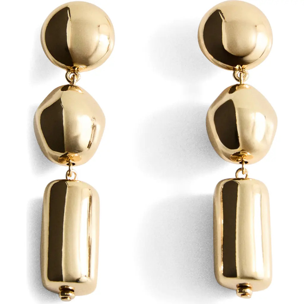 MANGO Pendant Drop Earrings in Gold at Nordstrom | Nordstrom
