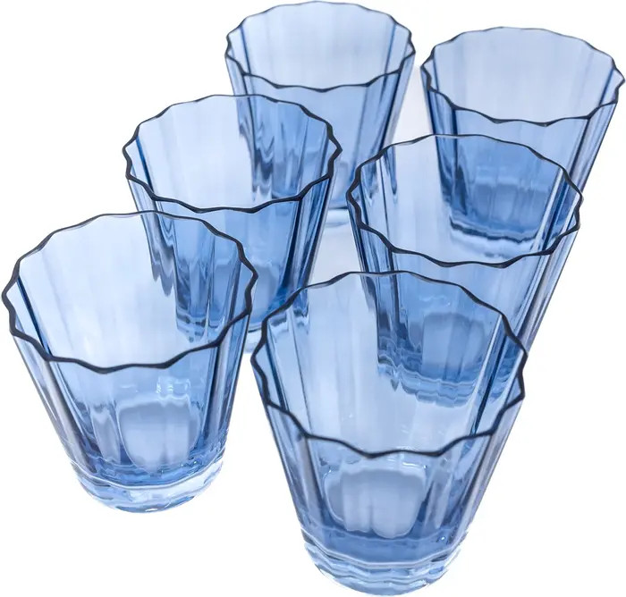 Estelle Colored Glass Sunday Set of 6 Lowball Glasses | Nordstrom | Nordstrom