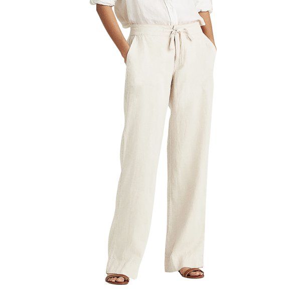 Ma Croix Womens Premium Soft Linen Pants Relaxed Fit Comfort Wear for Daily Styling | Walmart (US)