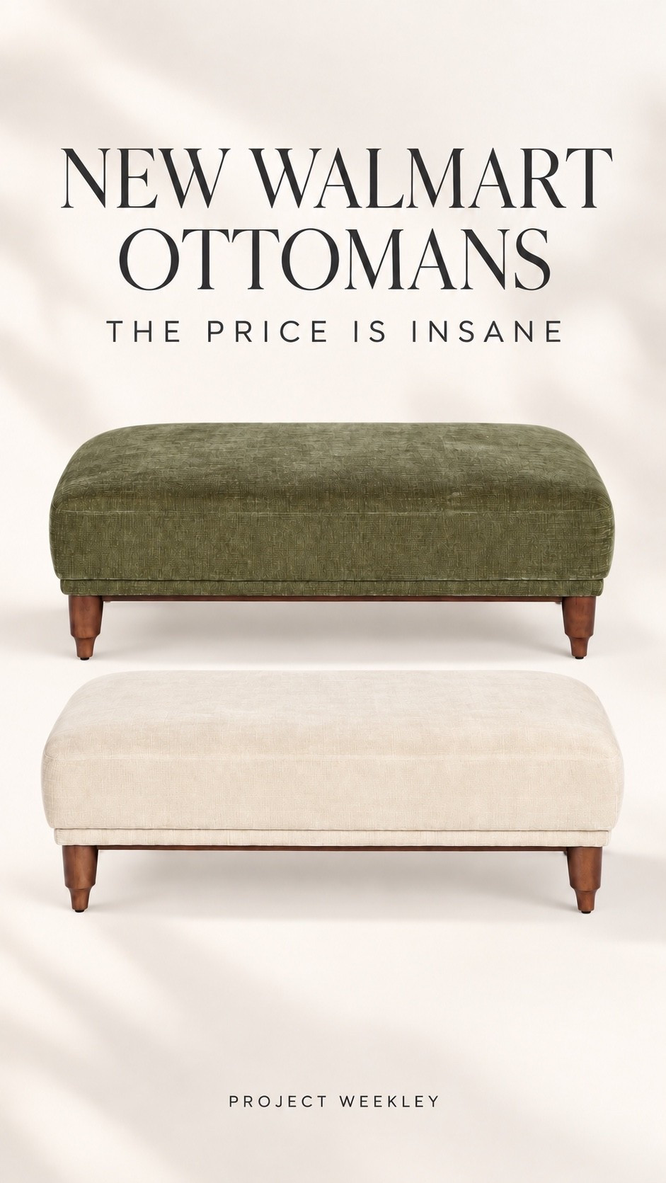 Obsessing over this I can’t believe it’s under $160! It’s a big oversized ottoman. #walmart #walmarthome

#LTKHome