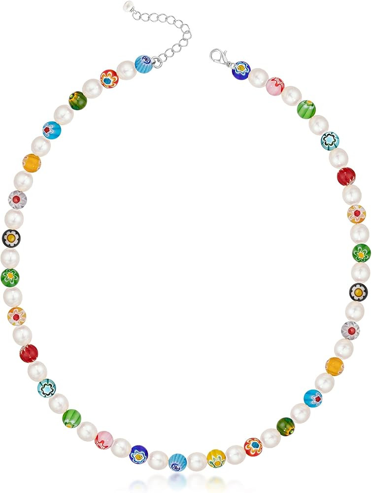 Genuine Pearl Necklace for Teen Girls/Women/Men, 16 Inches Choker/ 20 Inches Necklace, Unique Jew... | Amazon (US)