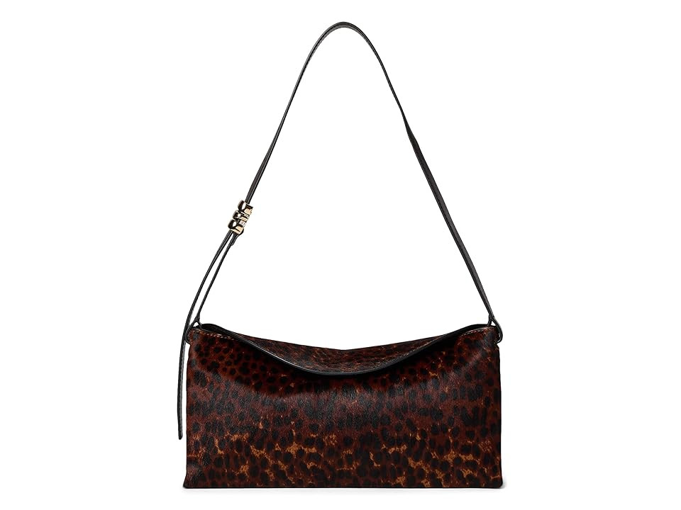 Madewell Date Night Party Shoulder Leopard Shoulder Women's Handbags Caramel, Leather | Zappos
