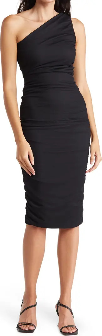 One-Shoulder Body-Con Midi Dress | Nordstrom Rack