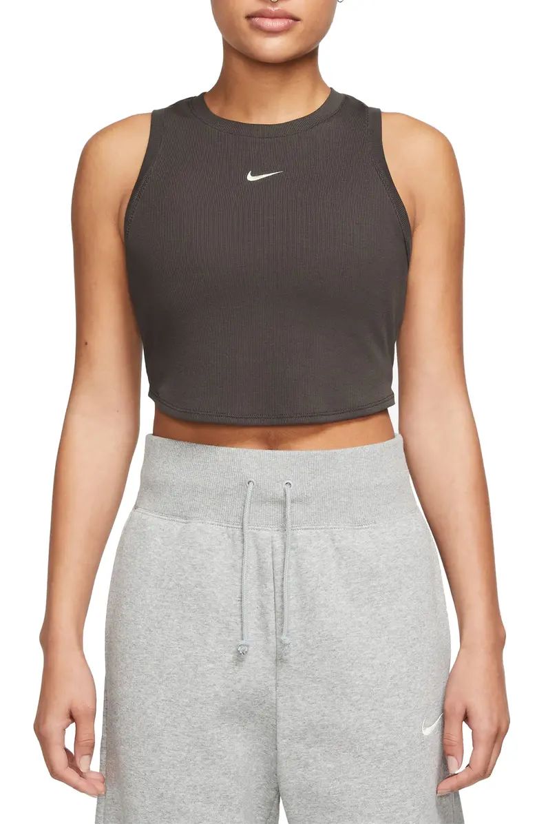 Nike Sportswear Essential Rib Crop Tank | Nordstrom | Nordstrom