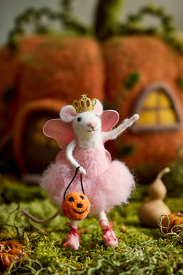 Ballerina Mouse Felt Critter at Terrain | Terrain
