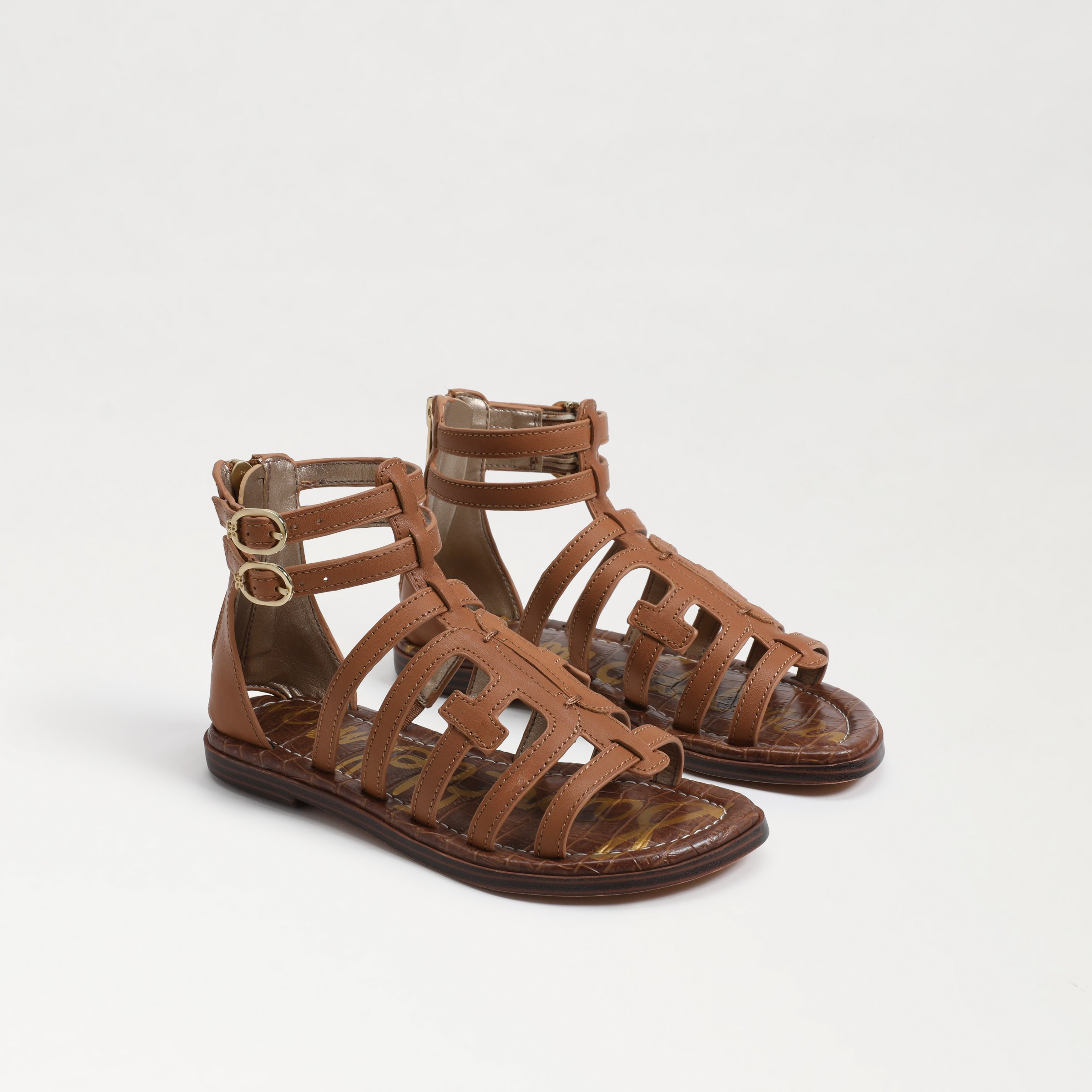 Sam Edelman Ginnie Kids Gladiator Sandal Saddle | Sam Edelman