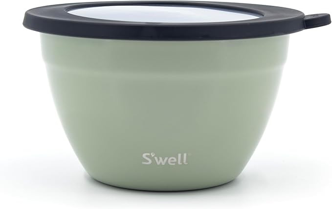 S'well - Stainless Steel Salad Bowl Kit, Comes with 2oz Mini Canister and Removable Tray for Orga... | Amazon (US)