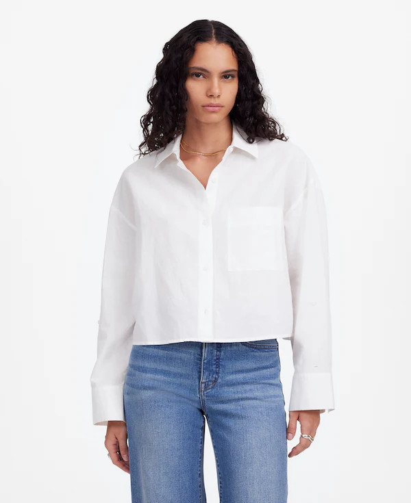 Straight-Hem Shirt | Madewell | Madewell
