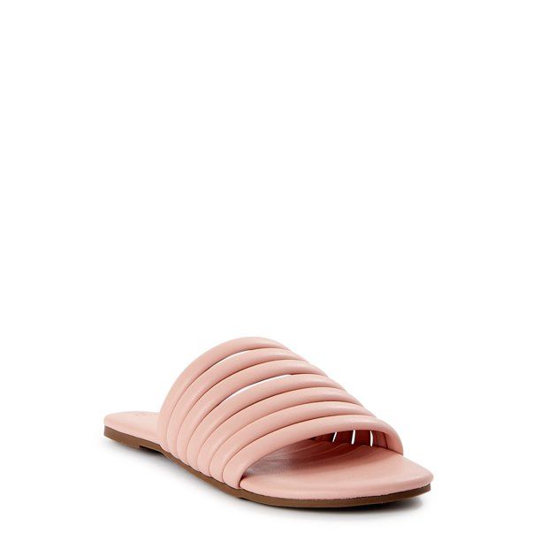 Time and Tru Women's Multi-Band Slide Sandals | Walmart (US)