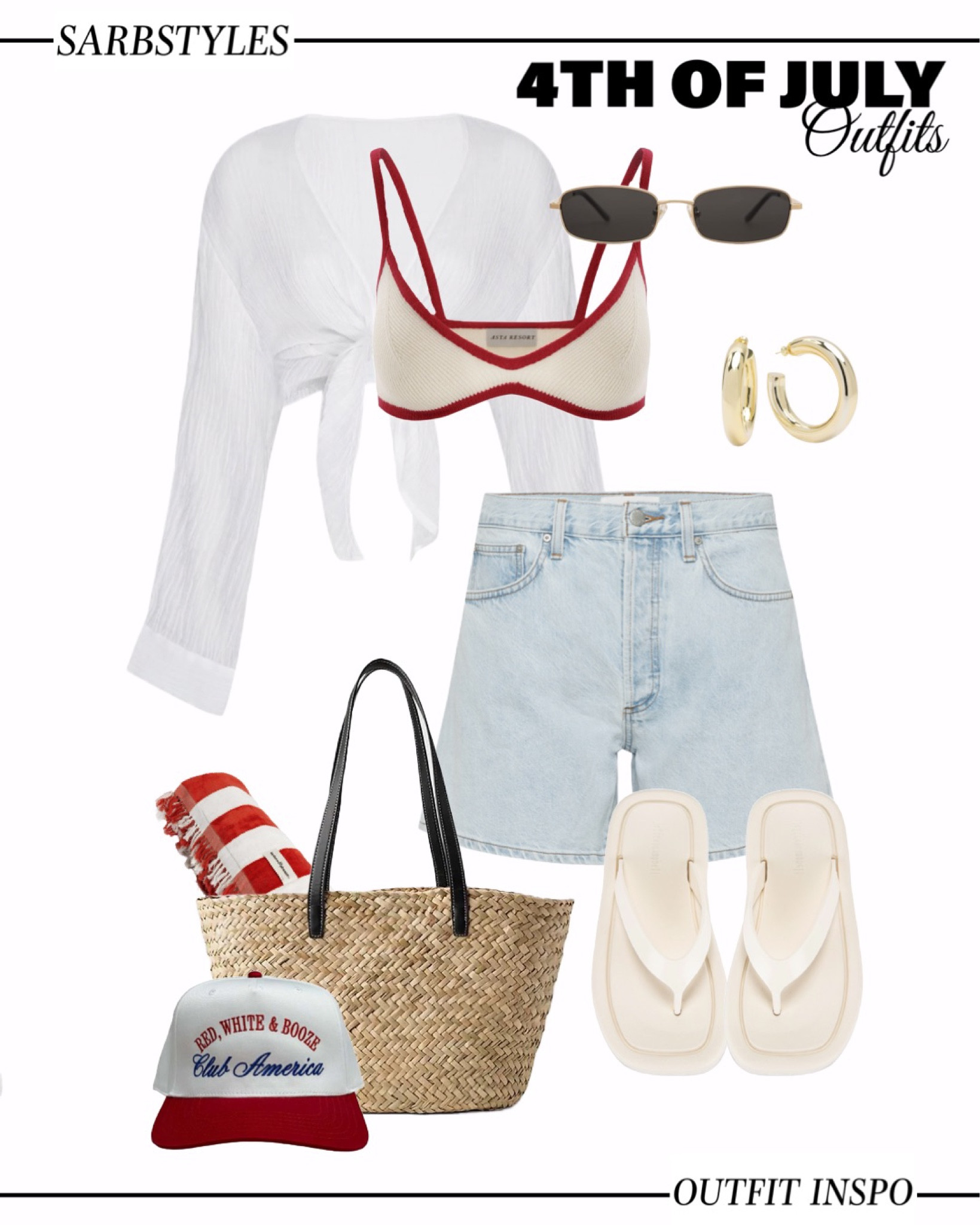 4th of july outfit 🤠🎤🎸

➡️ comment & follow for new content ideas for future posts!

➡️ all products linked 🔗

MENTIONS: 
@revolve @madewell @tuckernuck @mondayswimwear @pacsun @farfetch @berlookofficial @amazonfashion @saks  @frenchconnectionus @melindamaria_jewelry  @gap 

TAGS:
#fourthofjuly #holidayoutfits #virtualstylist #styling #outfits #outfitinspo #fashionista #style #ootd #summeroutfit #virtualstyling #wardrobestyling #clothes 

#LTKSeasonal #LTKStyleTip #LTKSwim