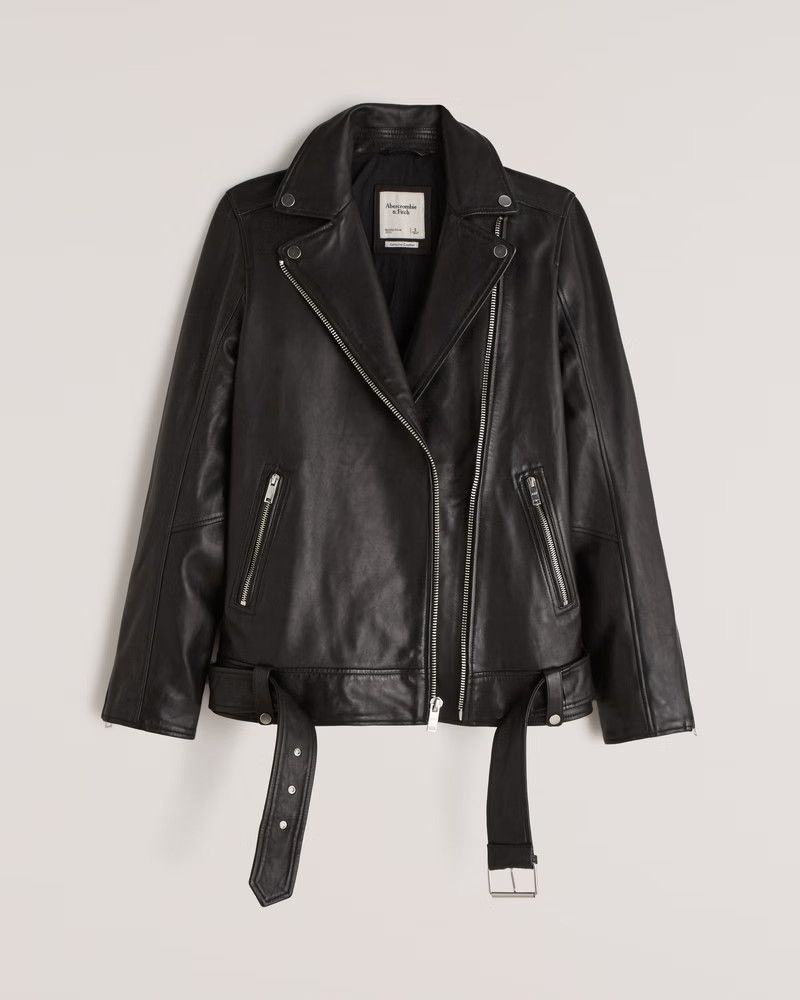 Biker Jacket | Jackets | Brown Jacket | Winter Jacket | Winter Coat | Winter Outfit | Budget Fashion | Abercrombie & Fitch (US)