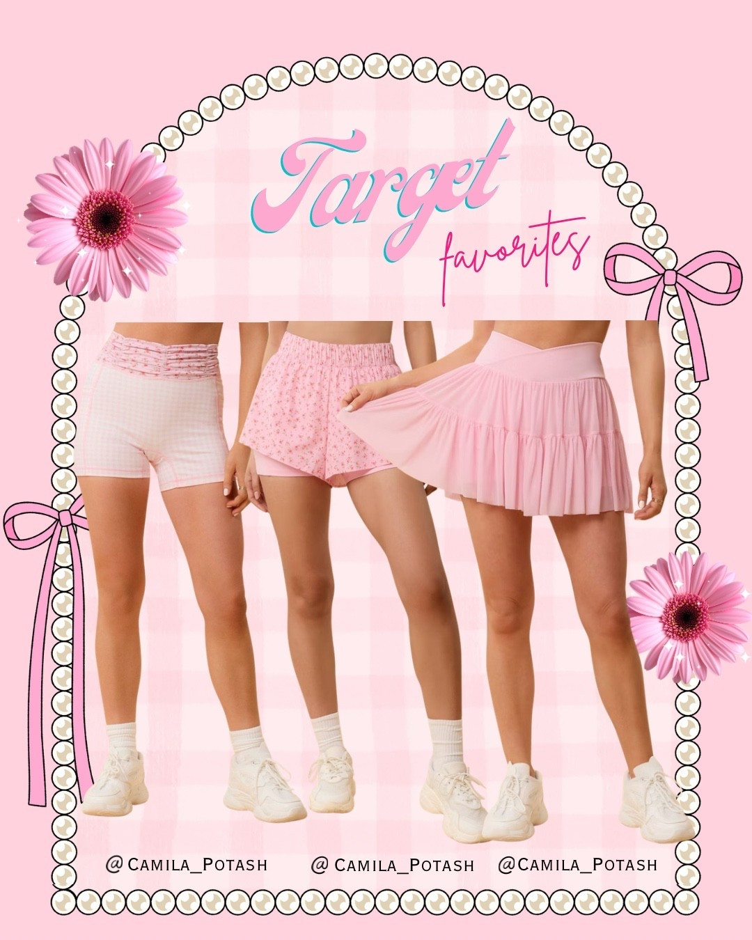Pink activewear but make it cute 🎀💗

@Target is officially in its soft sporty era and I am here for it. If you love feminine details but still want comfort, movement, and versatility — these pink bottoms are everything.

💗 Pink gingham biker shorts
The sweetest twist on a basic. Gingham instantly elevates a simple active look and makes it feel styled. Perfect with a baby tee, oversized sweatshirt, or matching tank.

💗 Pink floral running shorts
Lightweight, breathable, and made for warm days. These are ideal for workouts, long walks, errands, or vacation mornings when you still want to look put together. The tiny floral print gives cottagecore-meets-sporty energy.

💗 Pink flowy tennis skirt
This one is THAT girl. Flowy, flattering, and ultra-feminine with built-in comfort. Dress it up with a fitted tank and sneakers or style it casually with a cropped tee. It’s giving tennis core, coquette, and main character all at once.

Everything is from Target — which means you can build a cute, cohesive pink athleisure wardrobe without spending a fortune. Affordable, flattering, and completely on trend.

Romanticize your workouts. Romanticize your errands. Romanticize your life in pink 💕

Which one are you grabbing first — gingham, floral, or the flowy skirt?

Target pink activewear, pink tennis skirt women, pink gingham biker shorts, pink floral running shorts, Target athletic shorts women, tennis core outfit women, coquette activewear, feminine gym outfit, pink athleisure set, cute workout outfit women, summer activewear Target, sporty chic outfit women, affordable Target fashion, girly athletic wear


#TargetFinds #TargetStyle #PinkActivewear #TennisCore #CoquetteStyle #AthleisureWear #WorkoutOutfit #SportyChic #FeminineStyle #GymStyle #SummerOutfitIdeas #AffordableFashion #LTKStyle #PinkAesthetic #TargetFashion

#LTKootd #LTKSaleAlert #LTKSpringSale
