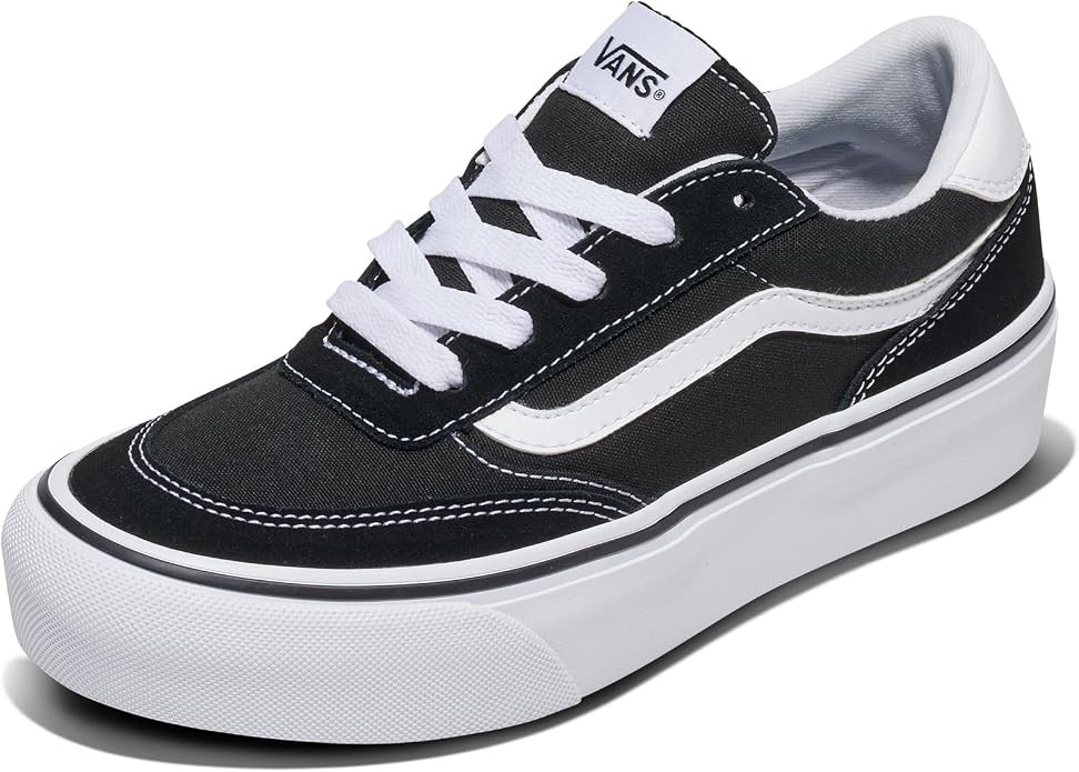 Vans Women's Brooklyn Ls Platform Shoe - Chunky Low-top Sneakers for Fashion, Work & Casual Wear | Amazon (US)
